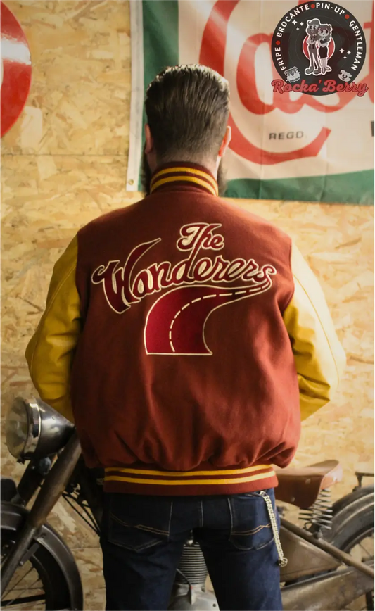 Blouson Teddy Universitaire : The Wanderers - Rumble59 - Rocka'Berry