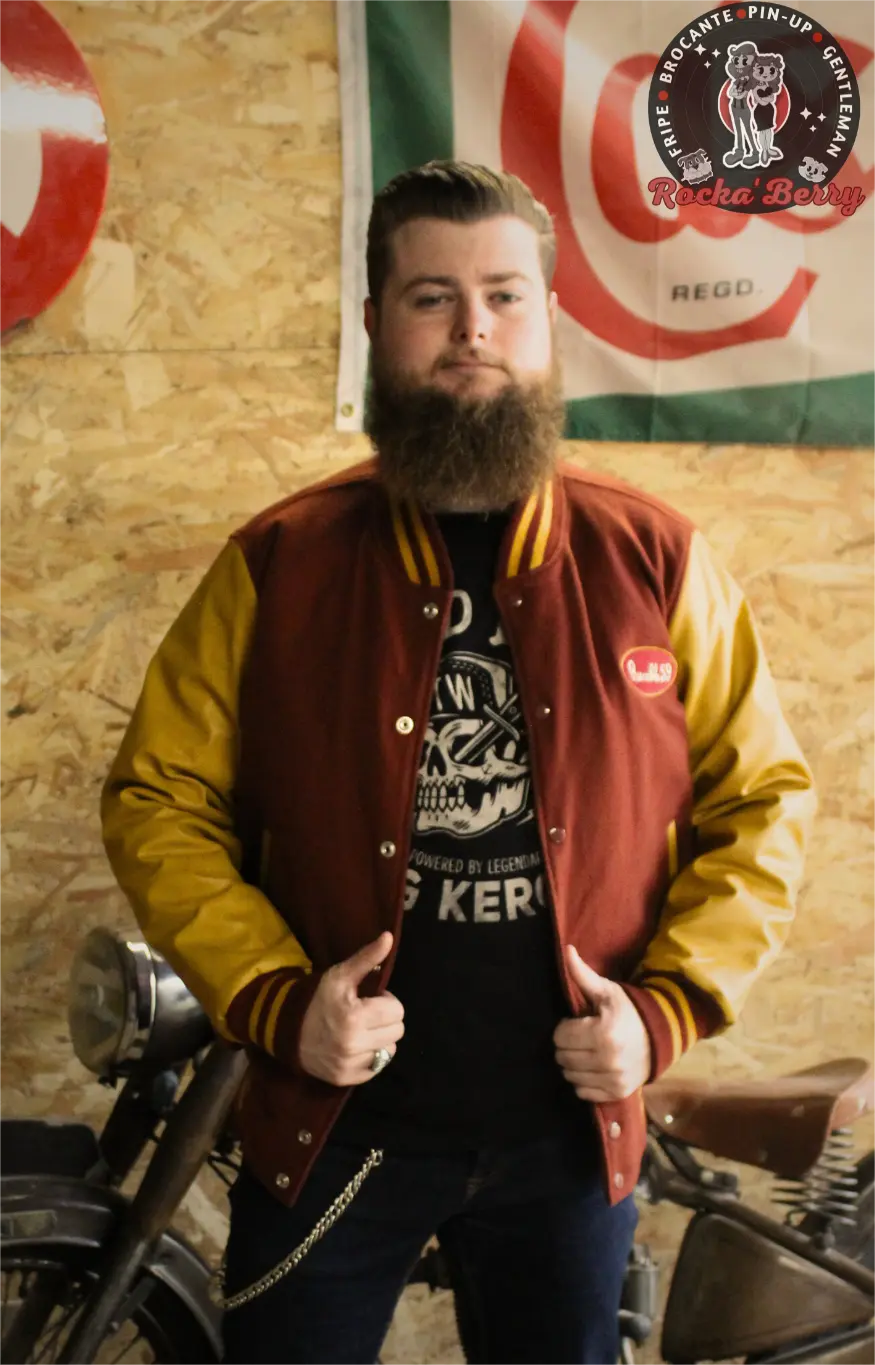 Blouson Teddy Universitaire : The Wanderers - Rumble59 - Rocka'Berry