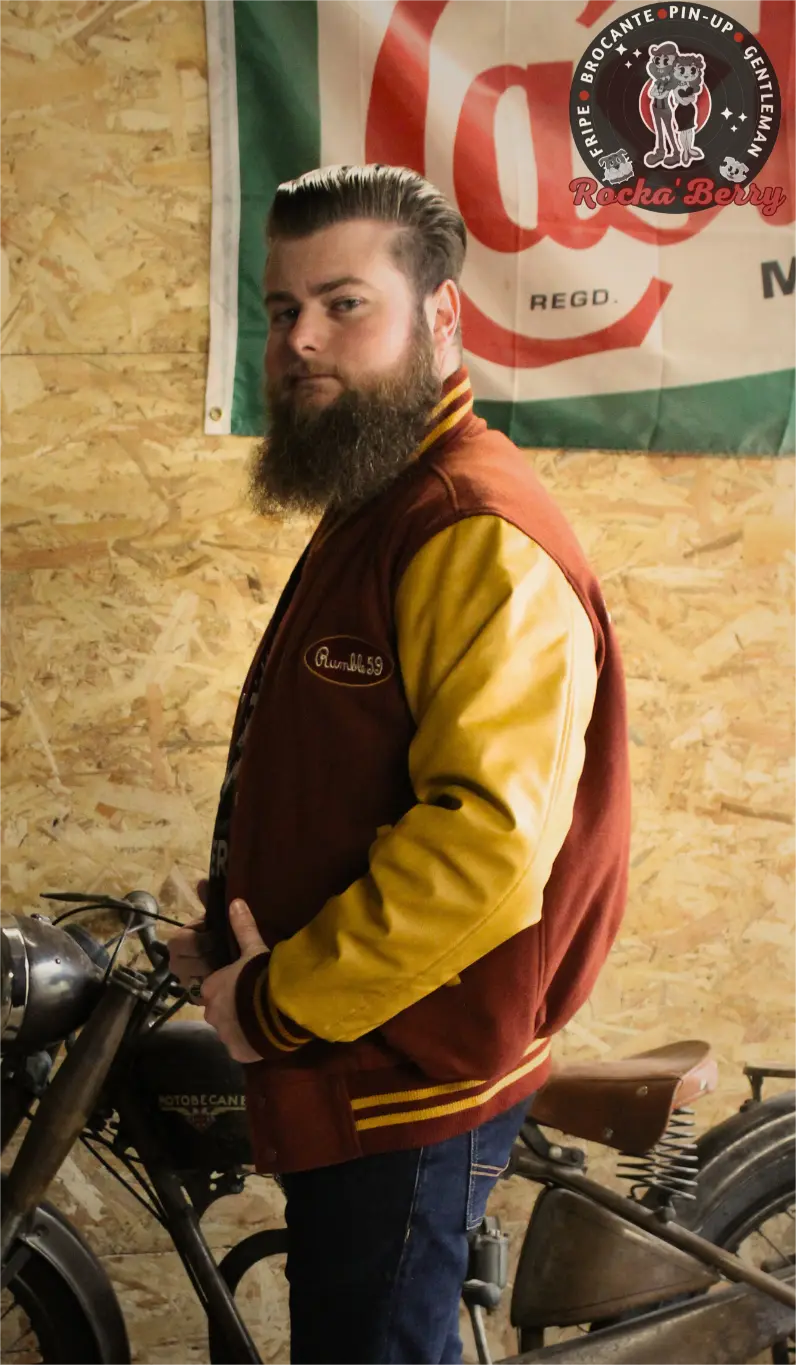Blouson Teddy Universitaire : The Wanderers - Rumble59 - Rocka'Berry
