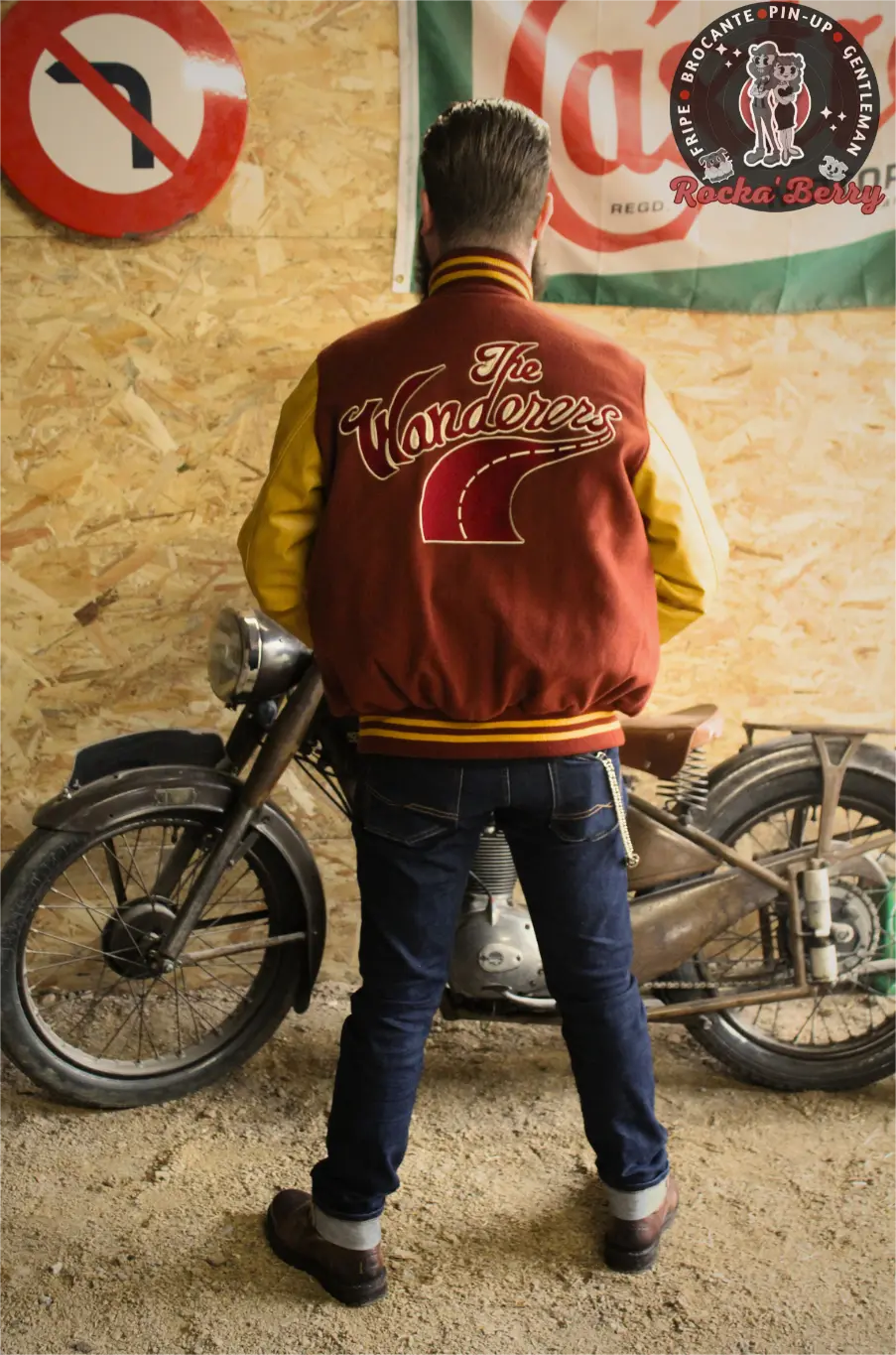 Blouson Teddy Universitaire : The Wanderers - Rumble59 - Rocka'Berry
