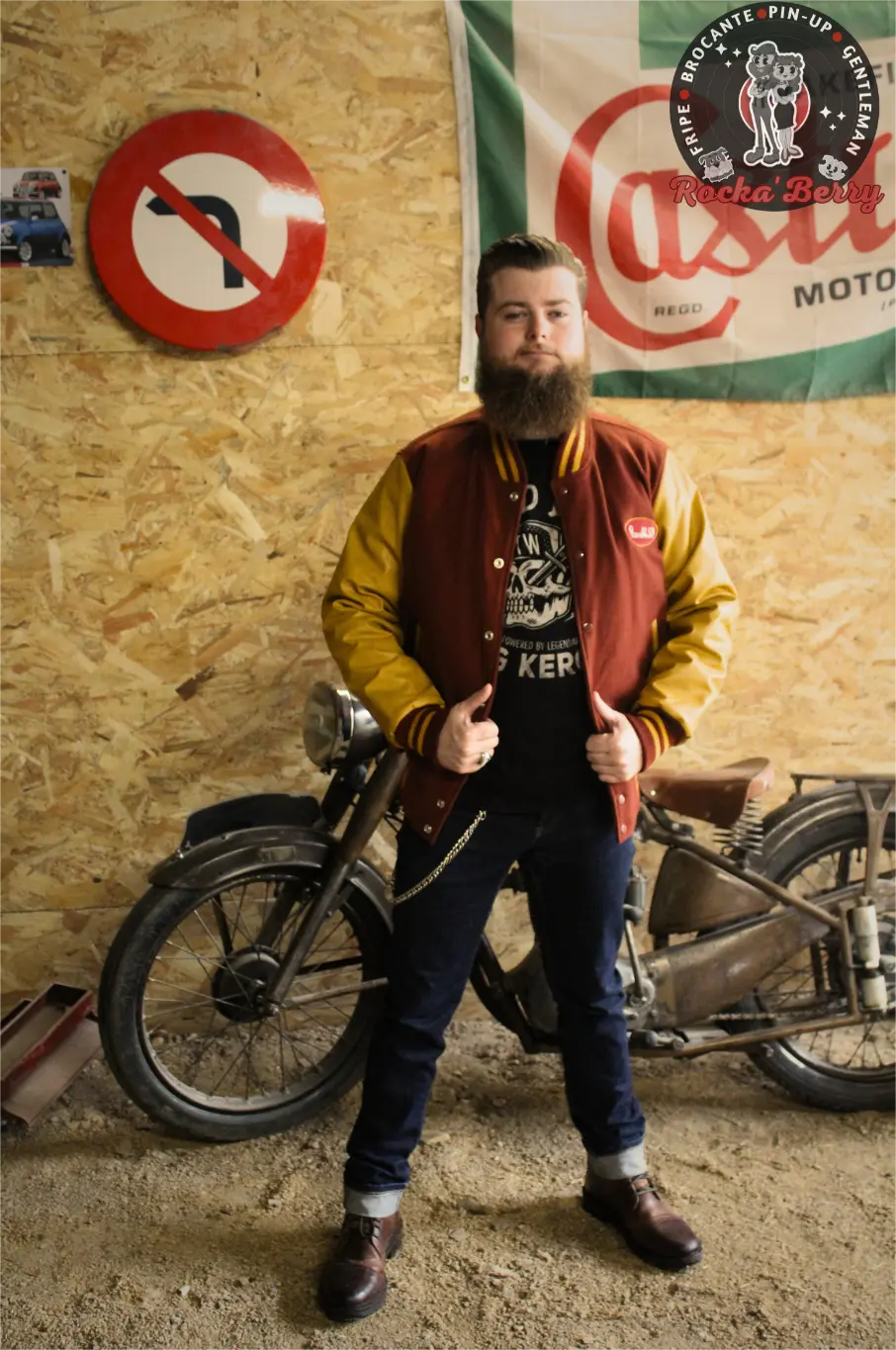 Blouson Teddy Universitaire : The Wanderers - Rumble59 - Rocka'Berry