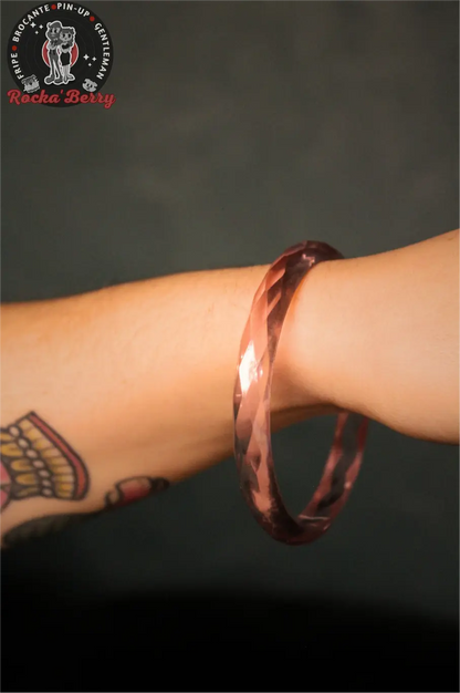 Bracelet Vintage Rose Translucide - Rocka'Berry