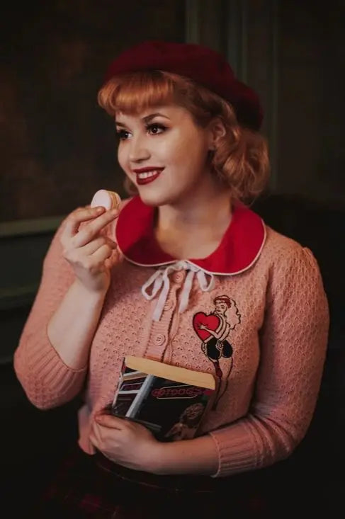 💕Cardigan Rose “Sweetheart Pinup” – Mischief Made