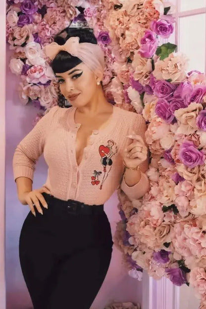 💕Cardigan Rose “Sweetheart Pinup” – Mischief Made