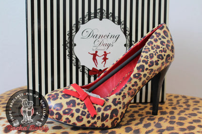 Chaussures à Talons Pinup Léopard - Banned - Rocka'Berry