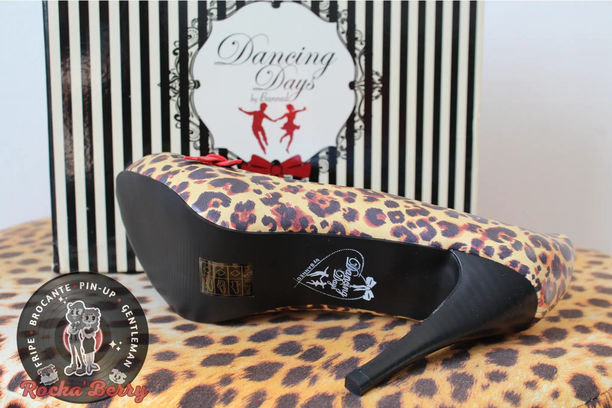 Chaussures à Talons Pinup Léopard - Banned - Rocka'Berry