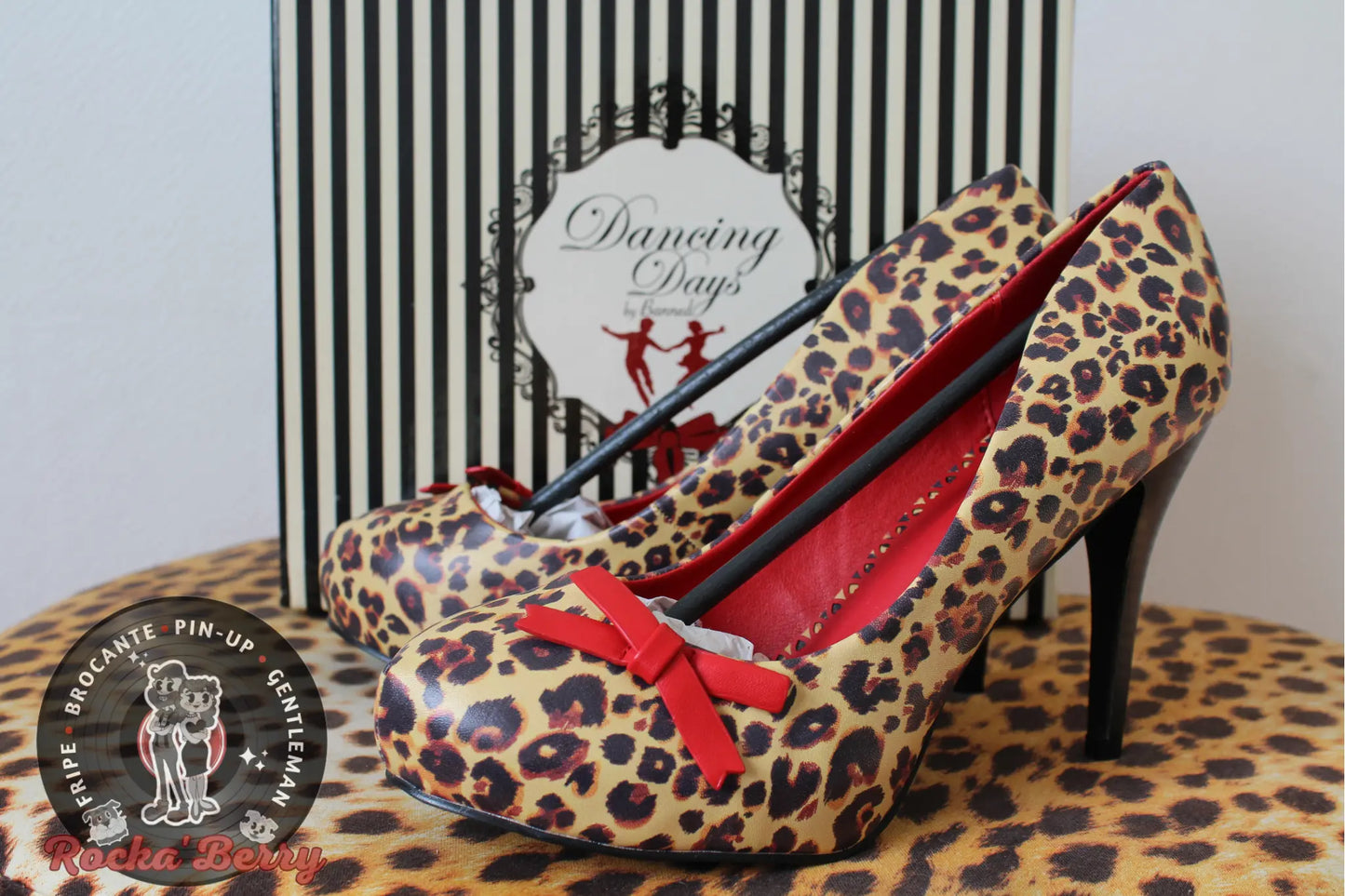 Chaussures à Talons Pinup Léopard - Banned - Rocka'Berry
