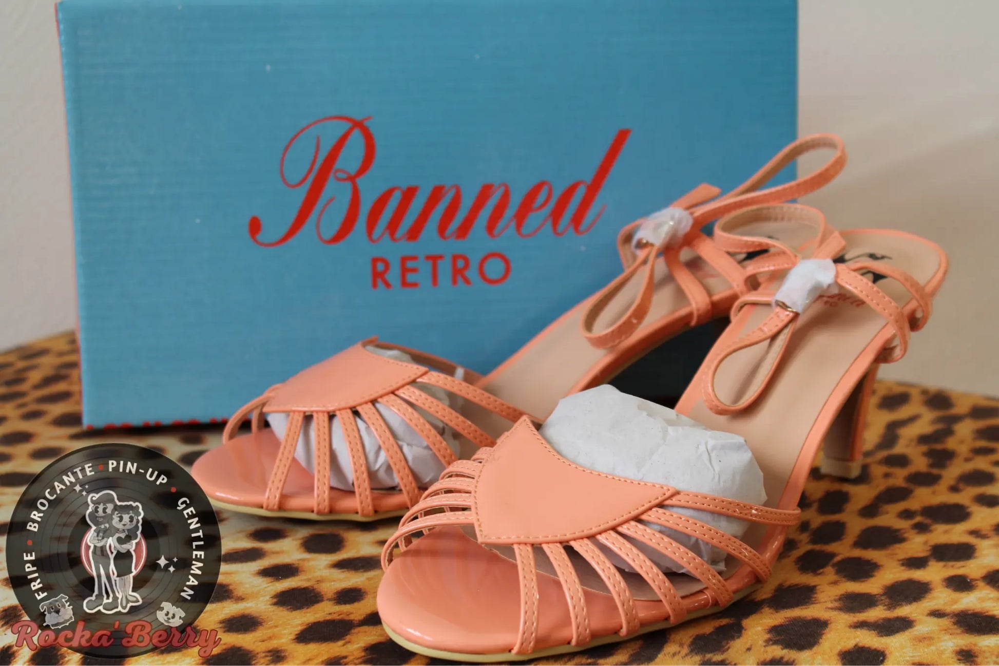 Chaussures à Talons Pinup Pèche - Banned Banned