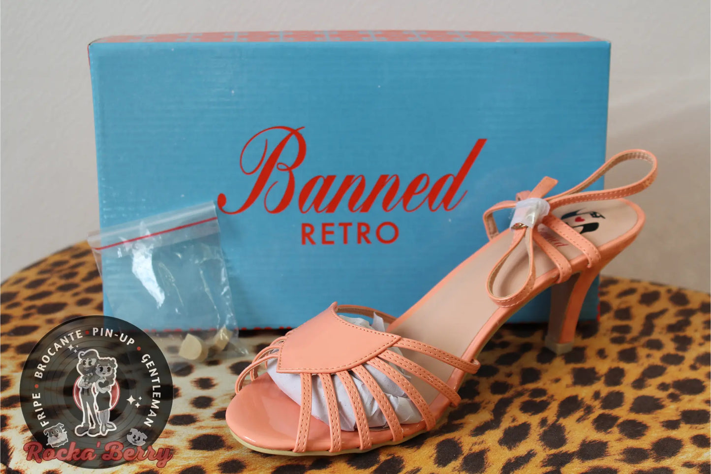 Chaussures à Talons Pinup Pèche - Banned Banned