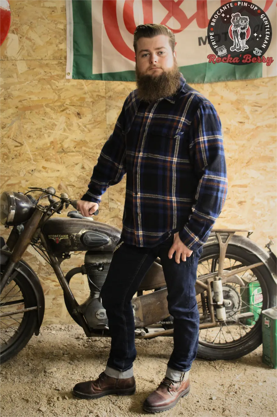Chemise Bucheron Bleue et Marron 100% Coton - Dickies - Rocka'Berry