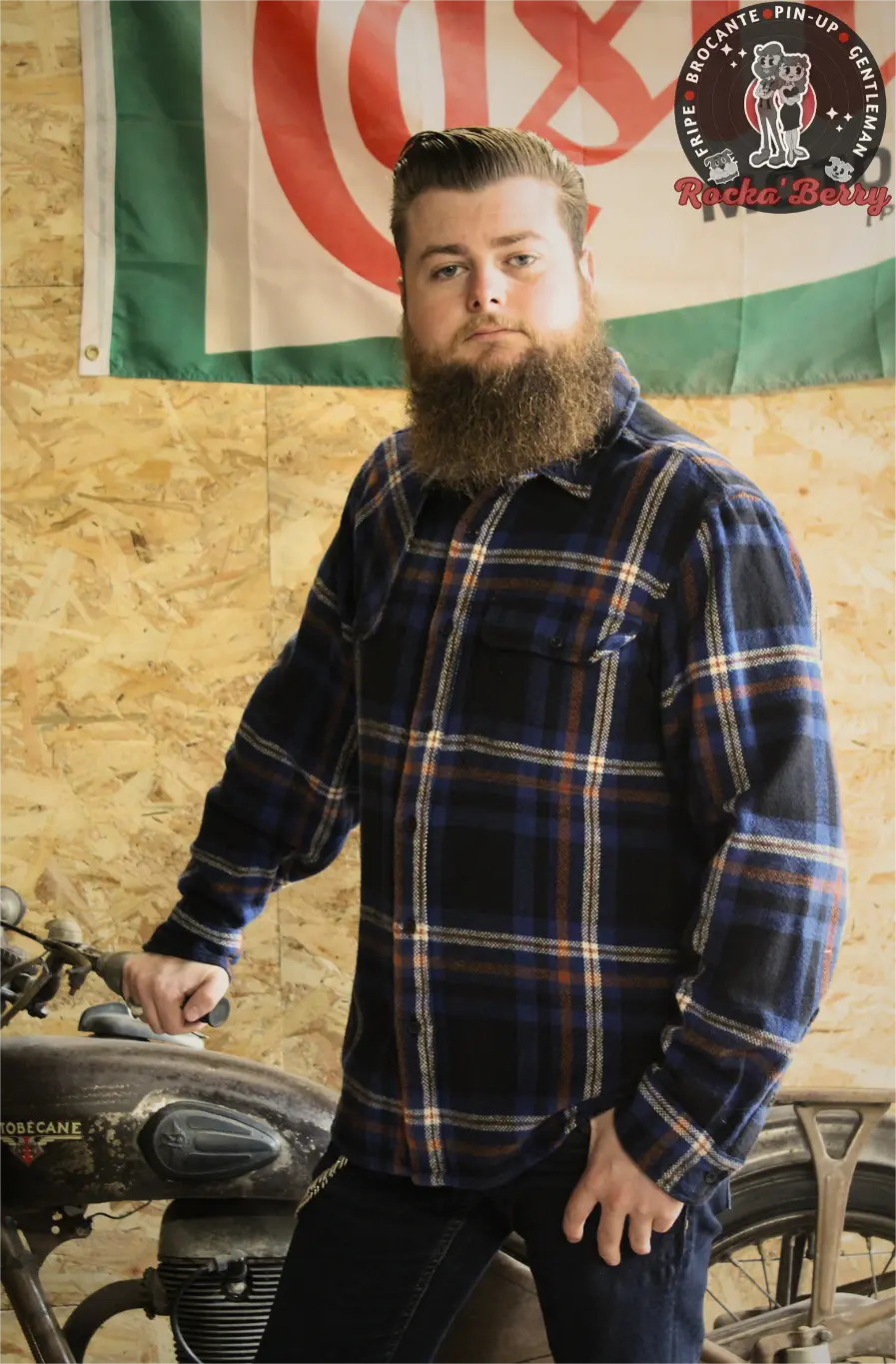 Chemise Bucheron Bleue et Marron 100% Coton - Dickies - Rocka'Berry
