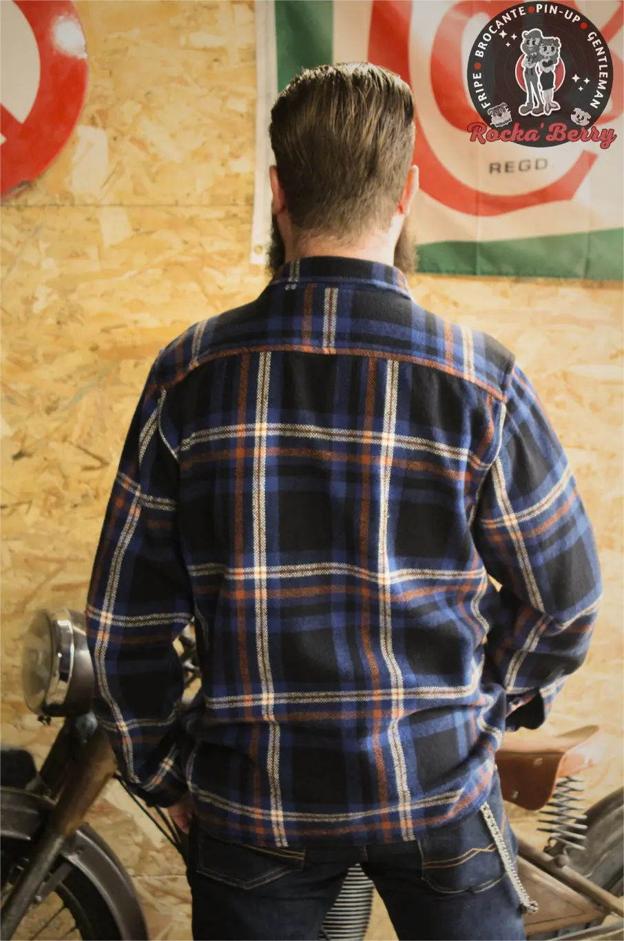 Chemise Bucheron Bleue et Marron 100% Coton - Dickies - Rocka'Berry