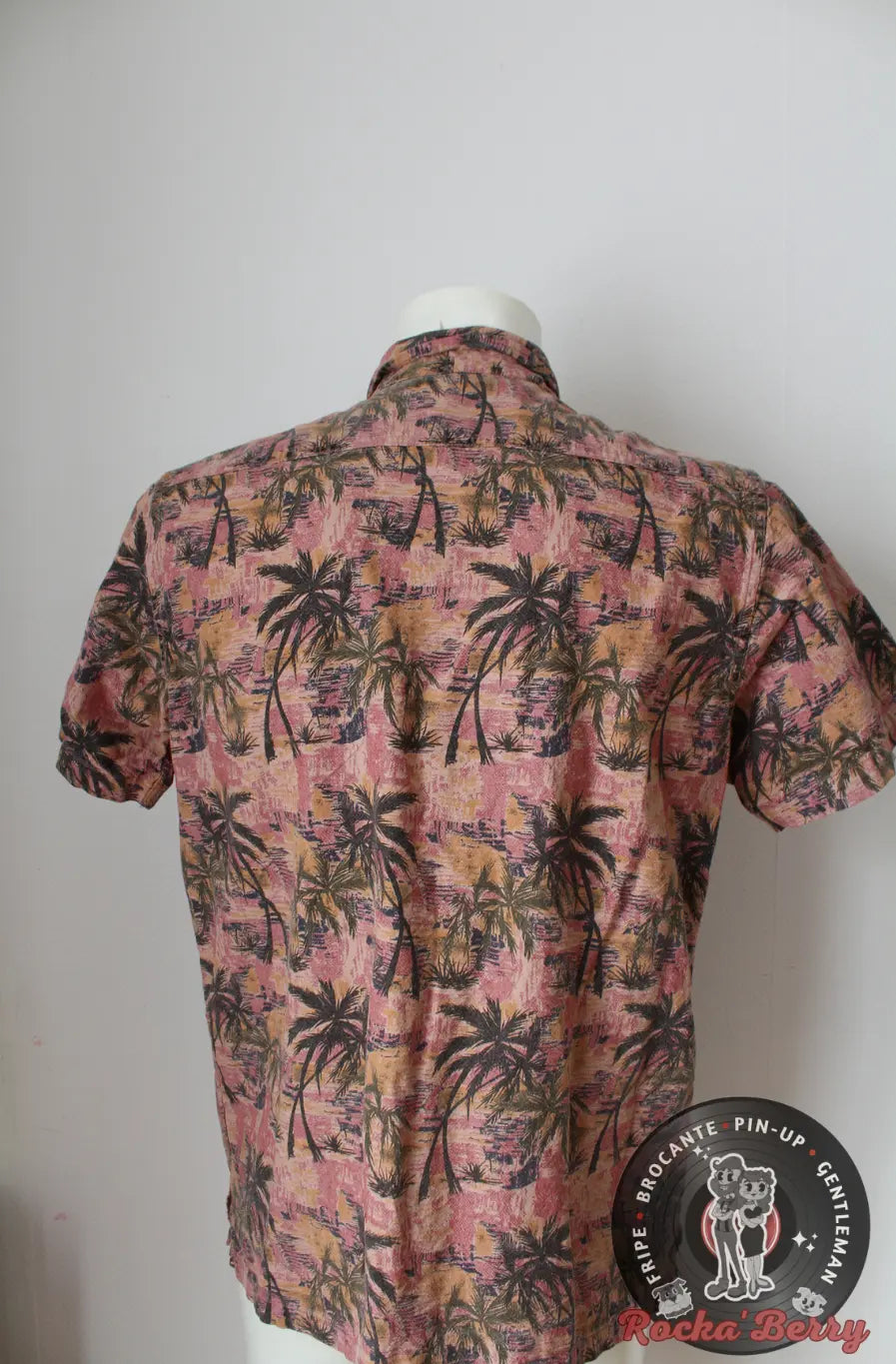 Chemise Hawaïenne Palmier Rose et Orange - Dickies Dickies