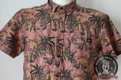 Chemise Hawaïenne Palmier Rose et Orange - Dickies Dickies