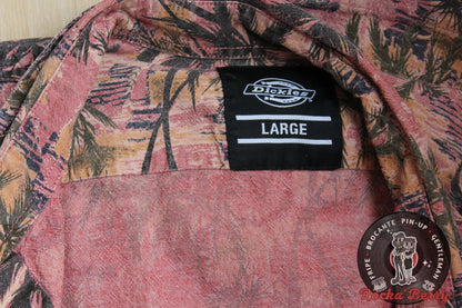 Chemise Hawaïenne Palmier Rose et Orange - Dickies Dickies