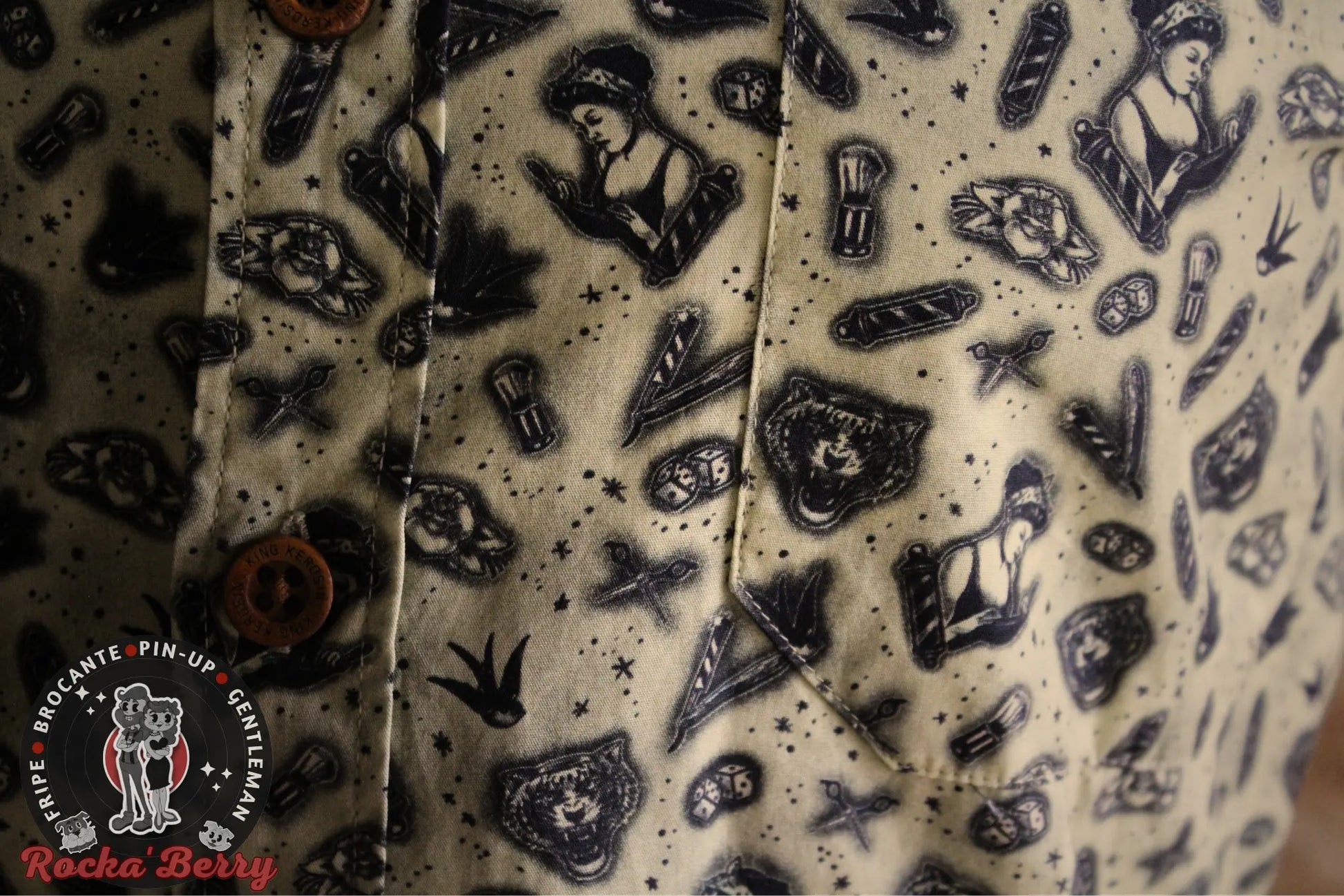 Chemise Old School Tattoo - King Kerosin - Rocka'Berry