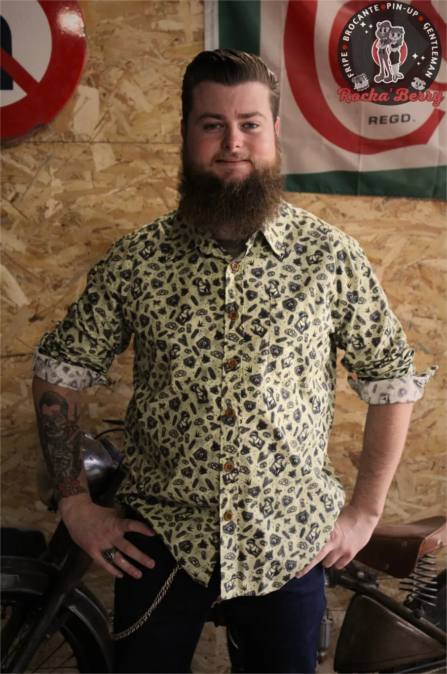 Chemise Old School Tattoo - King Kerosin - Rocka'Berry