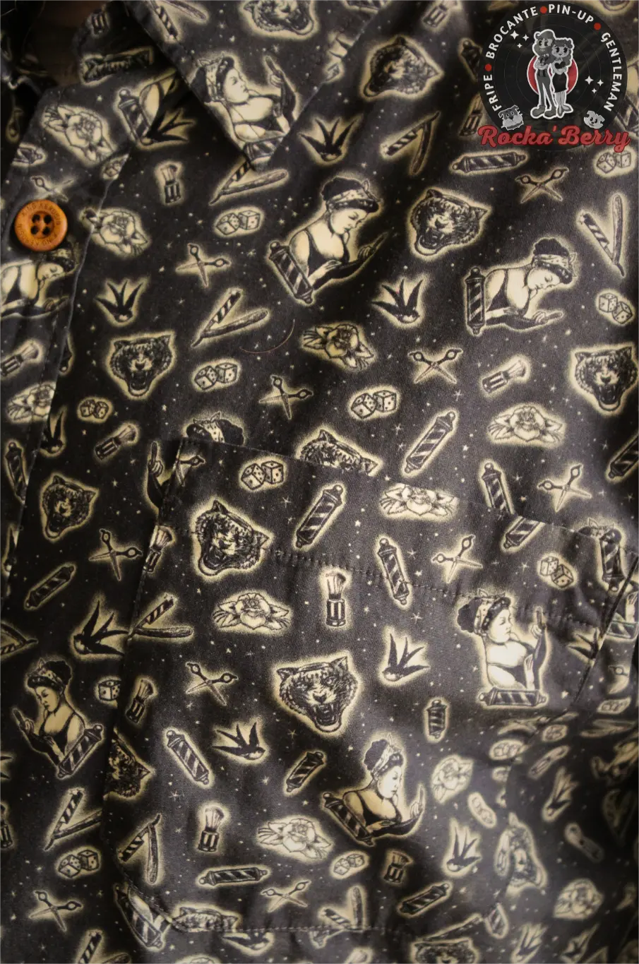 Chemise Old School Tattoo - King Kerosin - Rocka'Berry