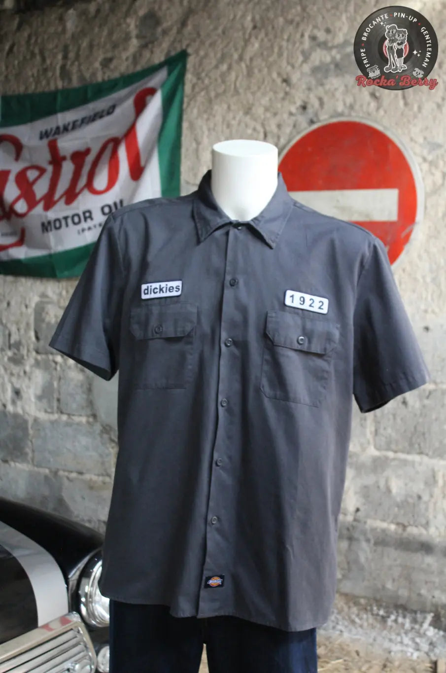 Chemise de Travail Grise et Blanche - Dickies Dickies