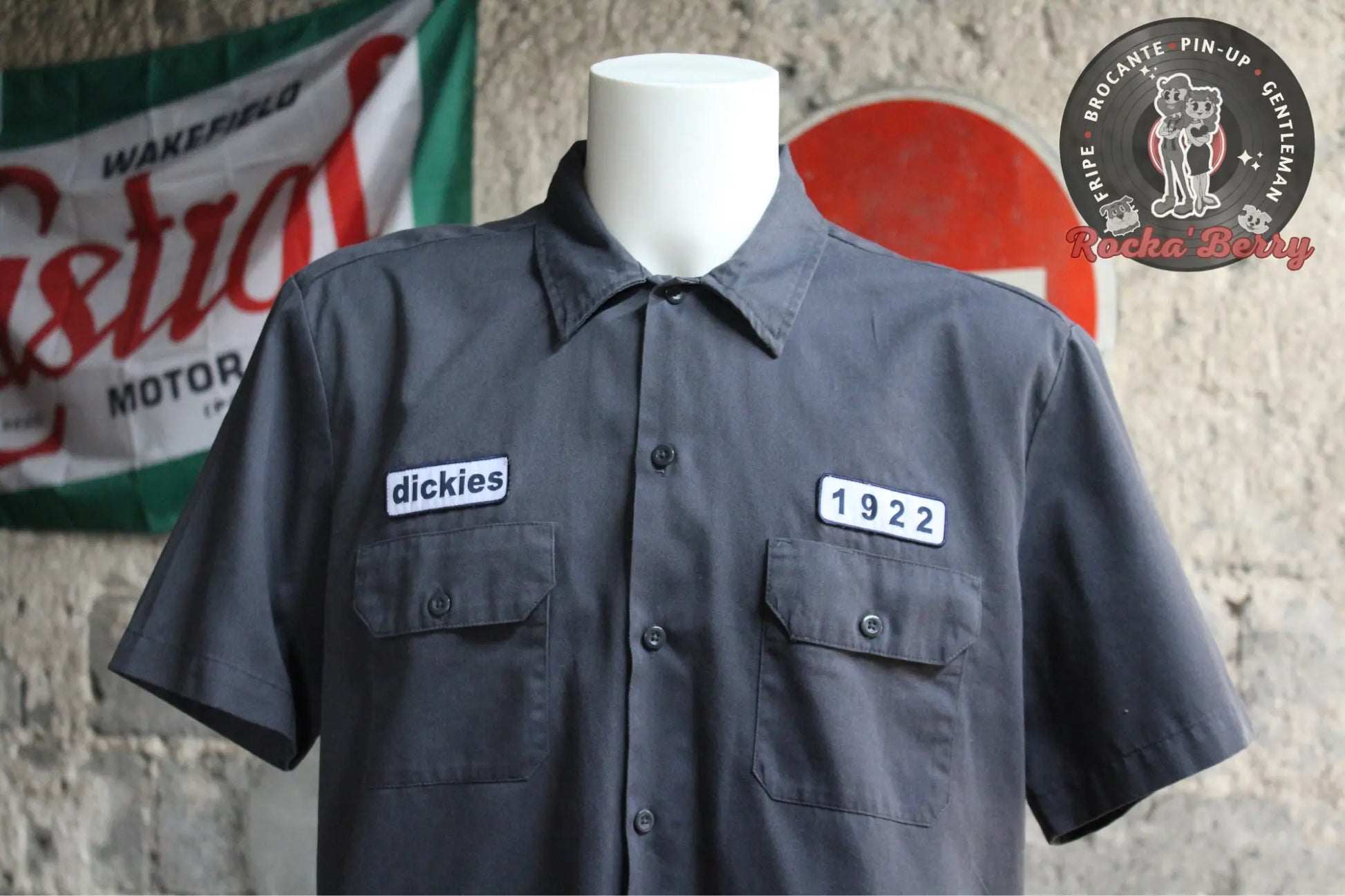 Chemise de Travail Grise et Blanche - Dickies Dickies