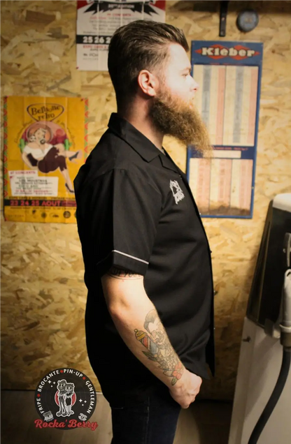 💀🏁Chemise de Travail Noire Dirt Track Devils - Rumble59 Rumble59