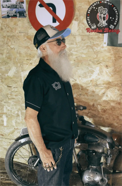 Chemise de Travail Noire Dirt Track Devils - Rumble59 Rumble59