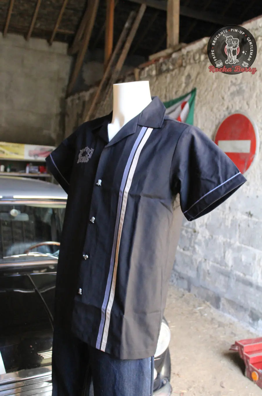 Chemise de Travail Noire Dirt Track Devils - Rumble59 Rumble59