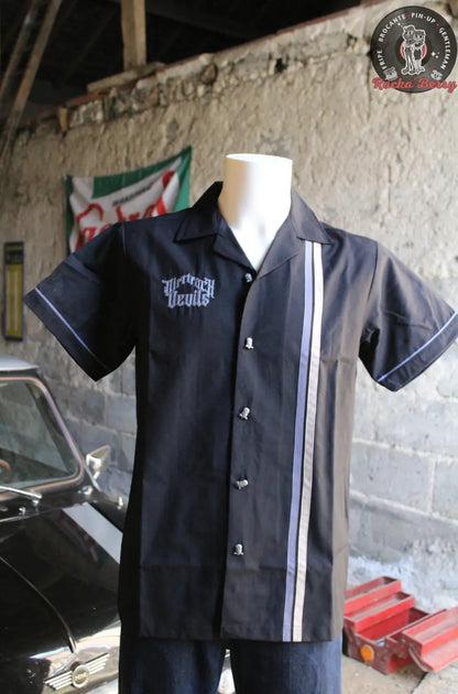 Chemise de Travail Noire Dirt Track Devils - Rumble59 Rumble59