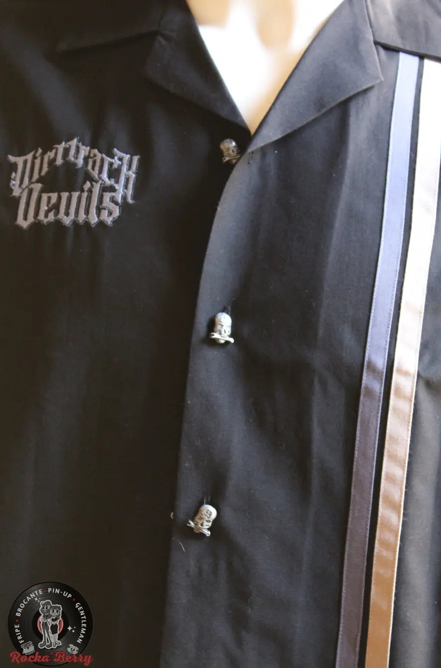 Chemise de Travail Noire Dirt Track Devils - Rumble59 Rumble59