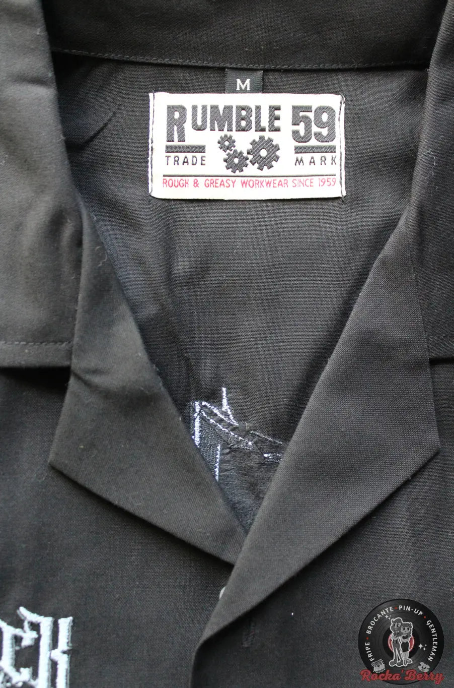 Chemise de Travail Noire Dirt Track Devils - Rumble59 Rumble59