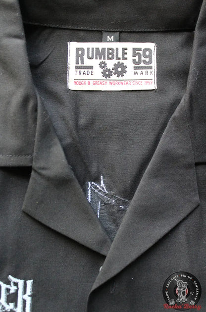 Chemise de Travail Noire Dirt Track Devils - Rumble59 Rumble59