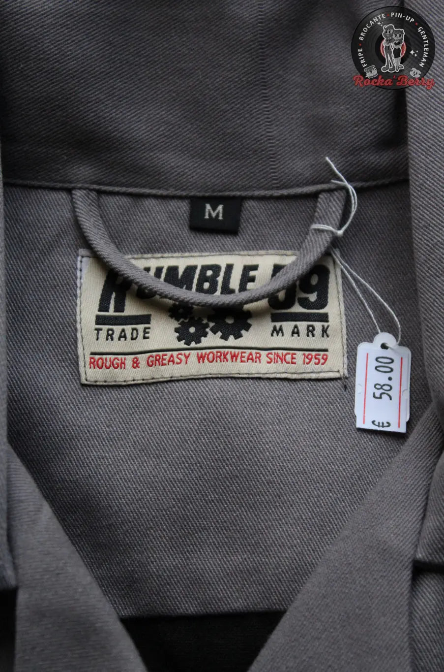 Chemise de Travail Noire Lone Wolf Forever - Rumble59 Rumble59