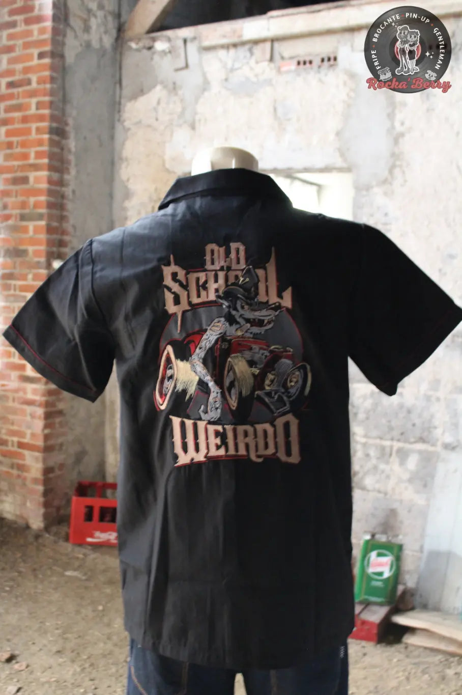 Chemise de Travail Noire Old School Weirdo  - Rumble59 Rumble59