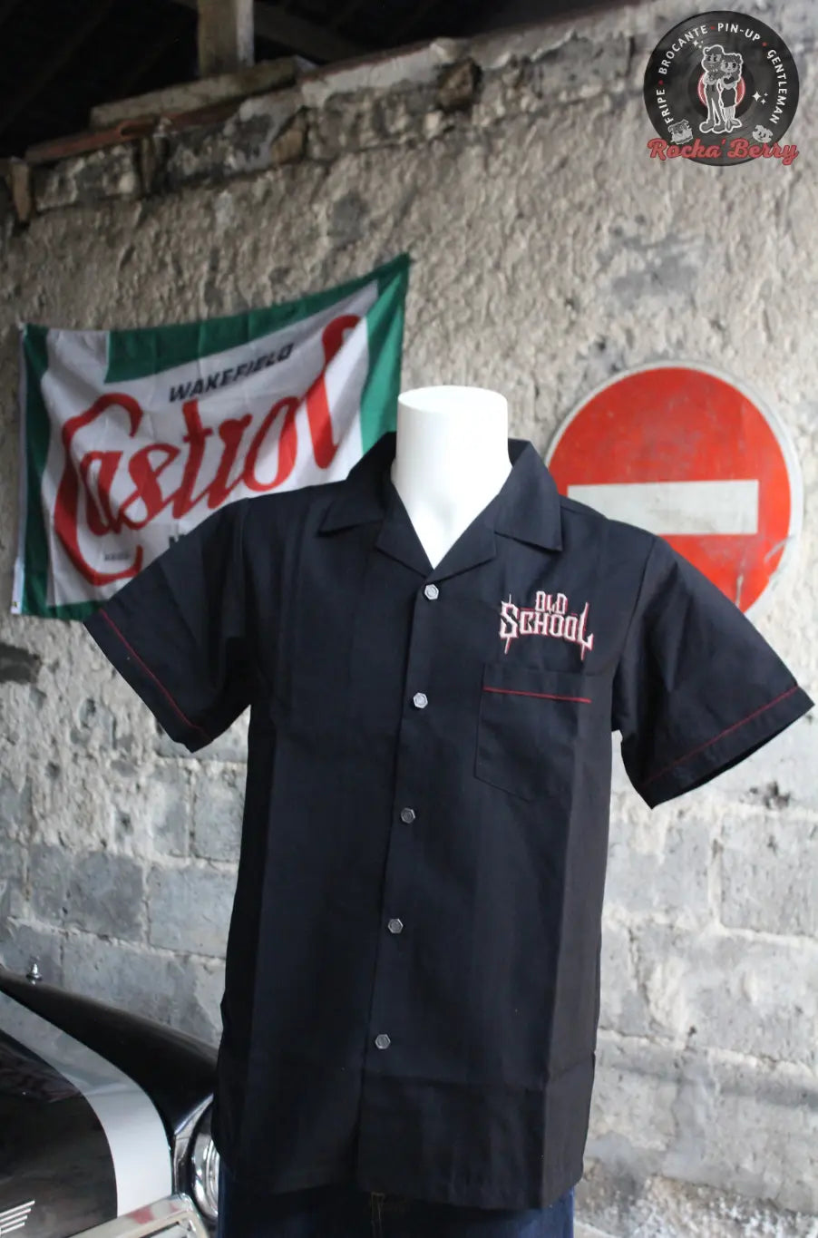 Chemise de Travail Noire Old School Weirdo  - Rumble59 Rumble59
