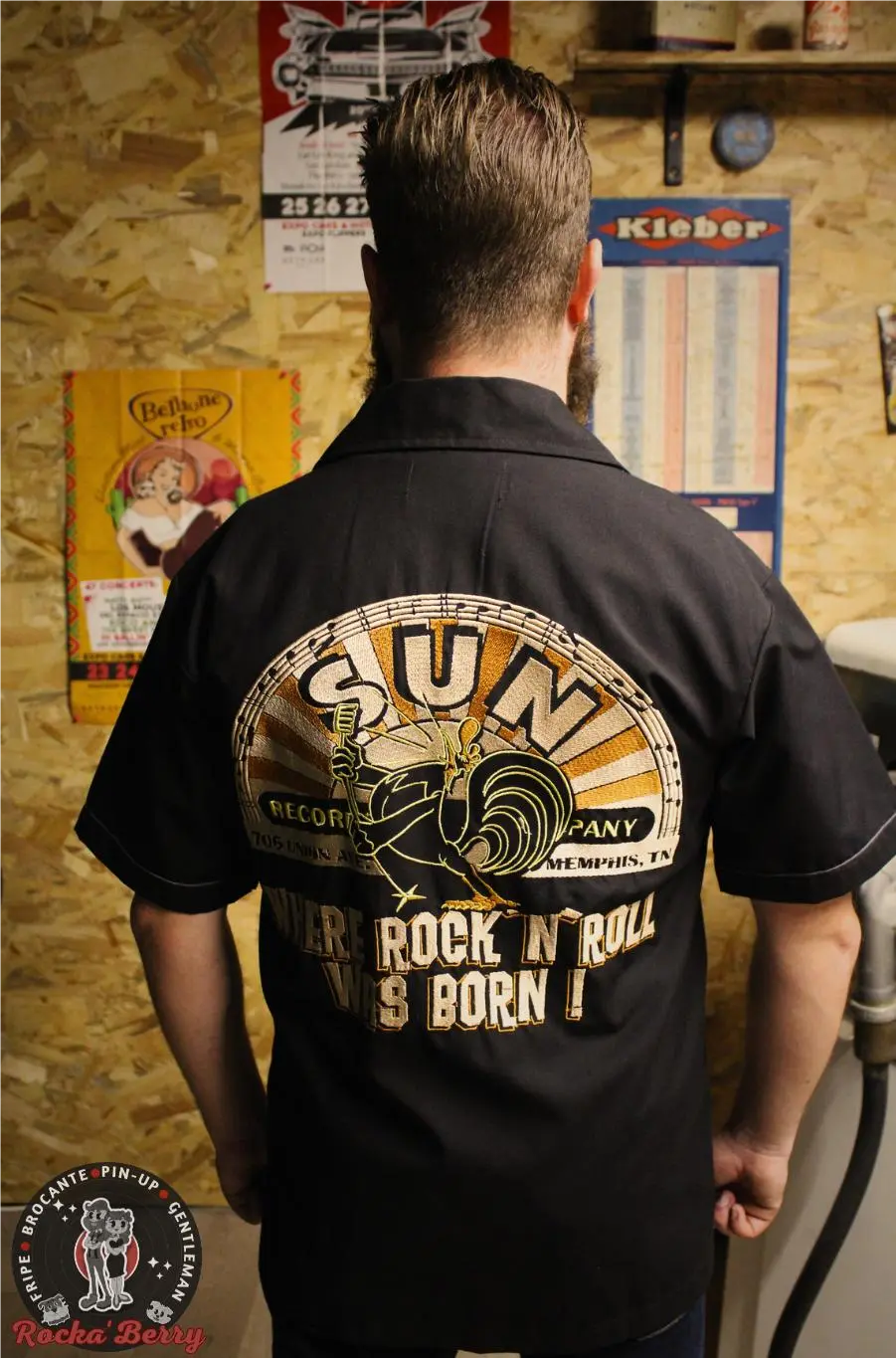 Chemise de Travail Noire Sun Records - Rumble59 Rumble59