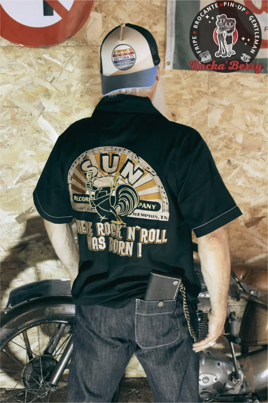 Chemise de Travail Noire Sun Records - Rumble59 Rumble59
