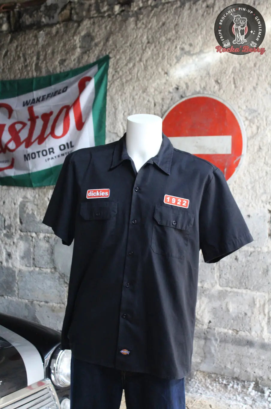 Chemise de Travail Noire et Rouge - Dickies Dickies