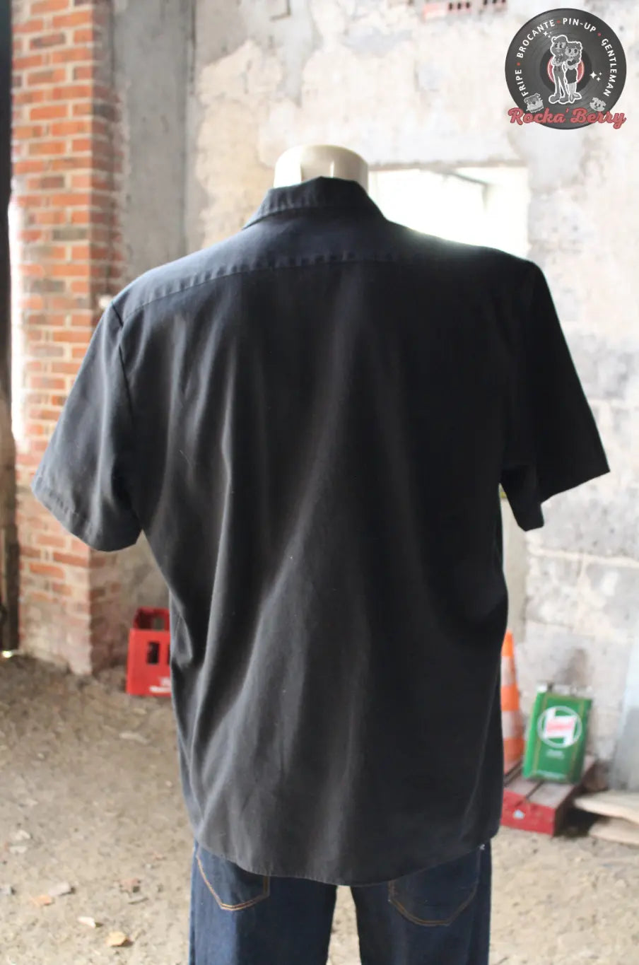 Chemise de Travail Noire et Rouge - Dickies Dickies