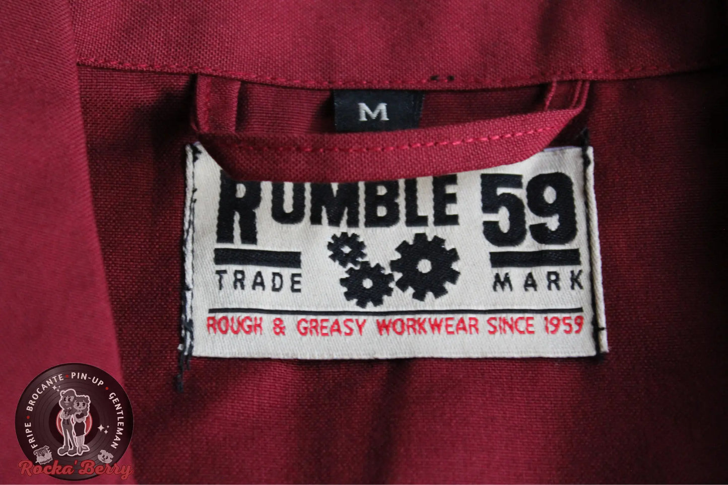 Chemise de Travail Noire et Rouge Roadsharks  - Rumble59 Rumble59