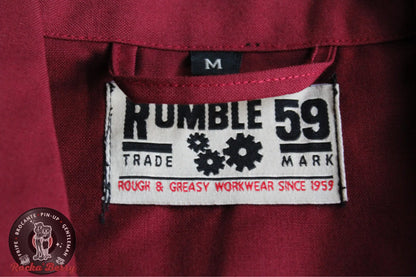 Chemise de Travail Noire et Rouge Roadsharks  - Rumble59 Rumble59