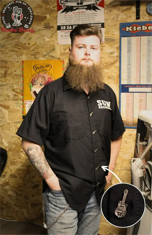 Chemise de Travail Sun Records (BOUTONS KUSTOM) - Steady Clothing Steady Clothing