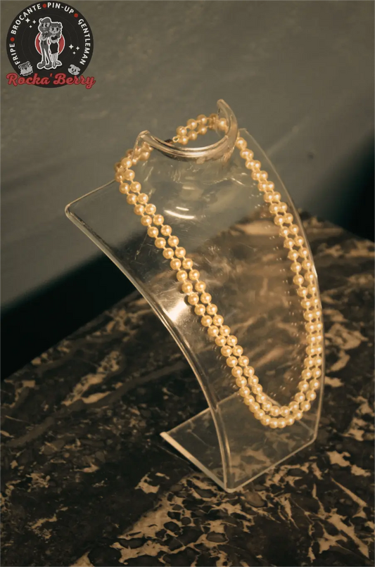 Collier de Perles Vintage : Double Rangée - Rocka'Berry