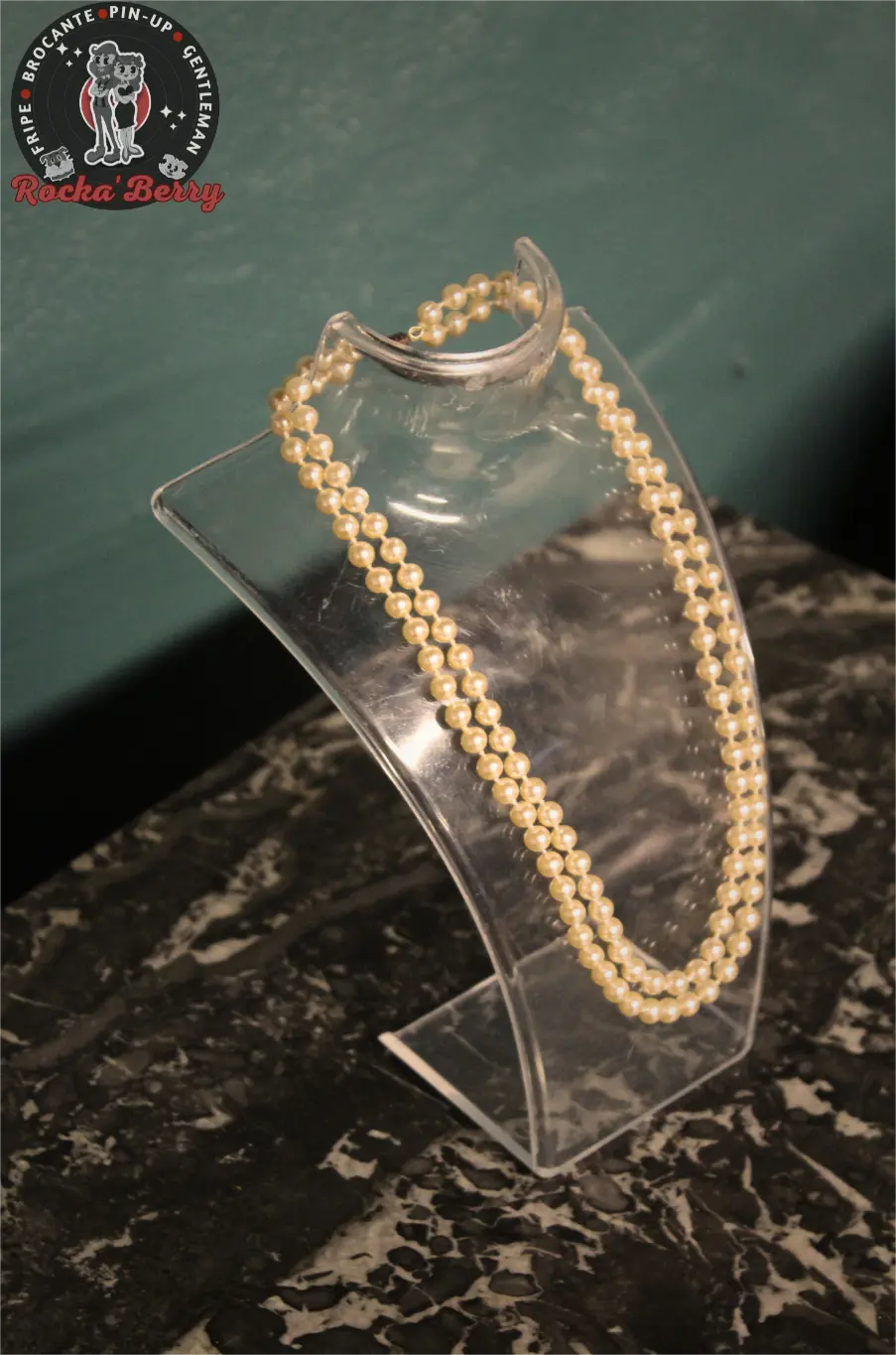 Collier de Perles Vintage : Double Rangée - Rocka'Berry