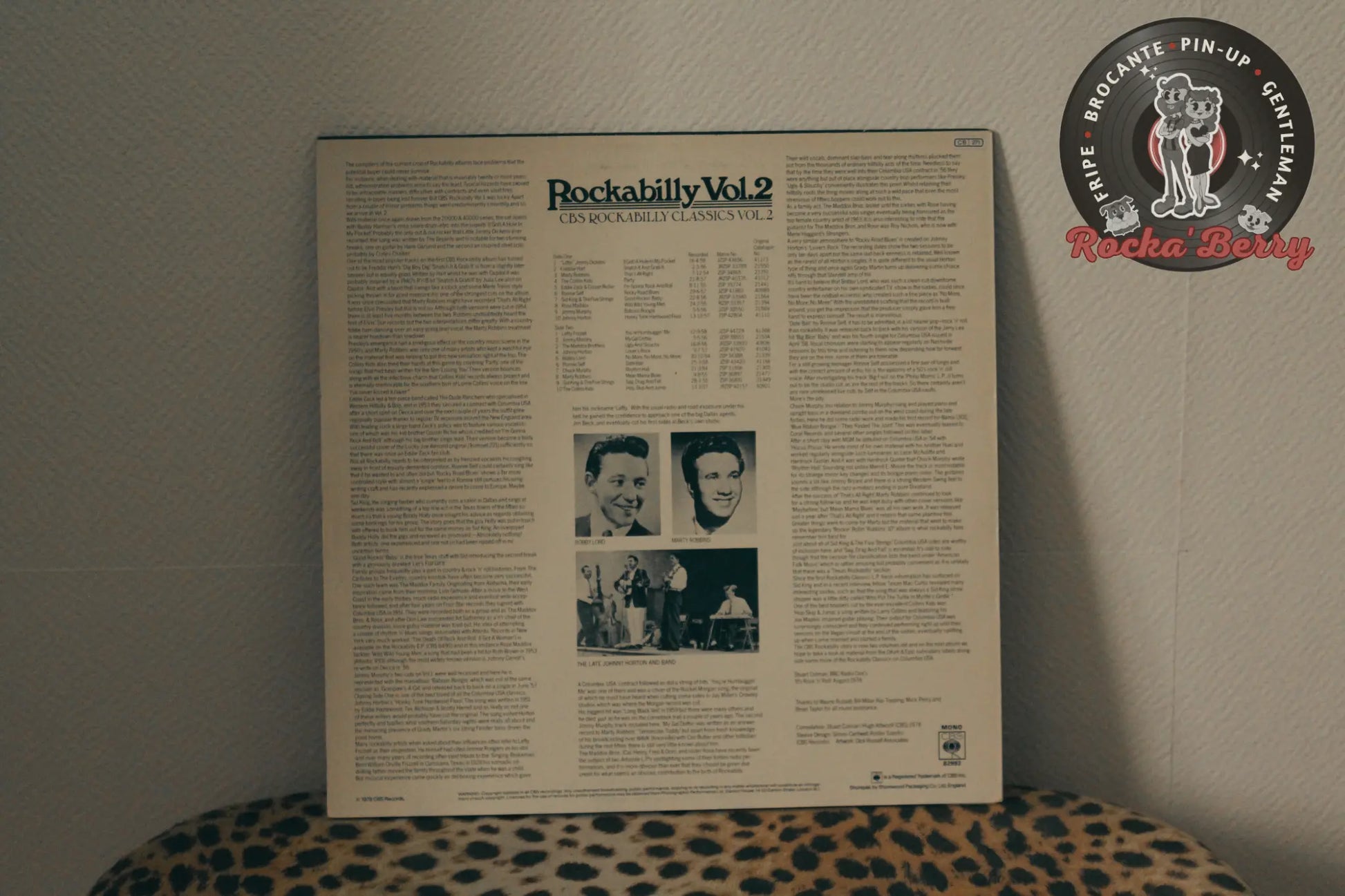 Divers Artistes ," CBS Rockabilly Classics Vol. 2  " ( 1978 ) Vinyle 33T Rocka'Berry
