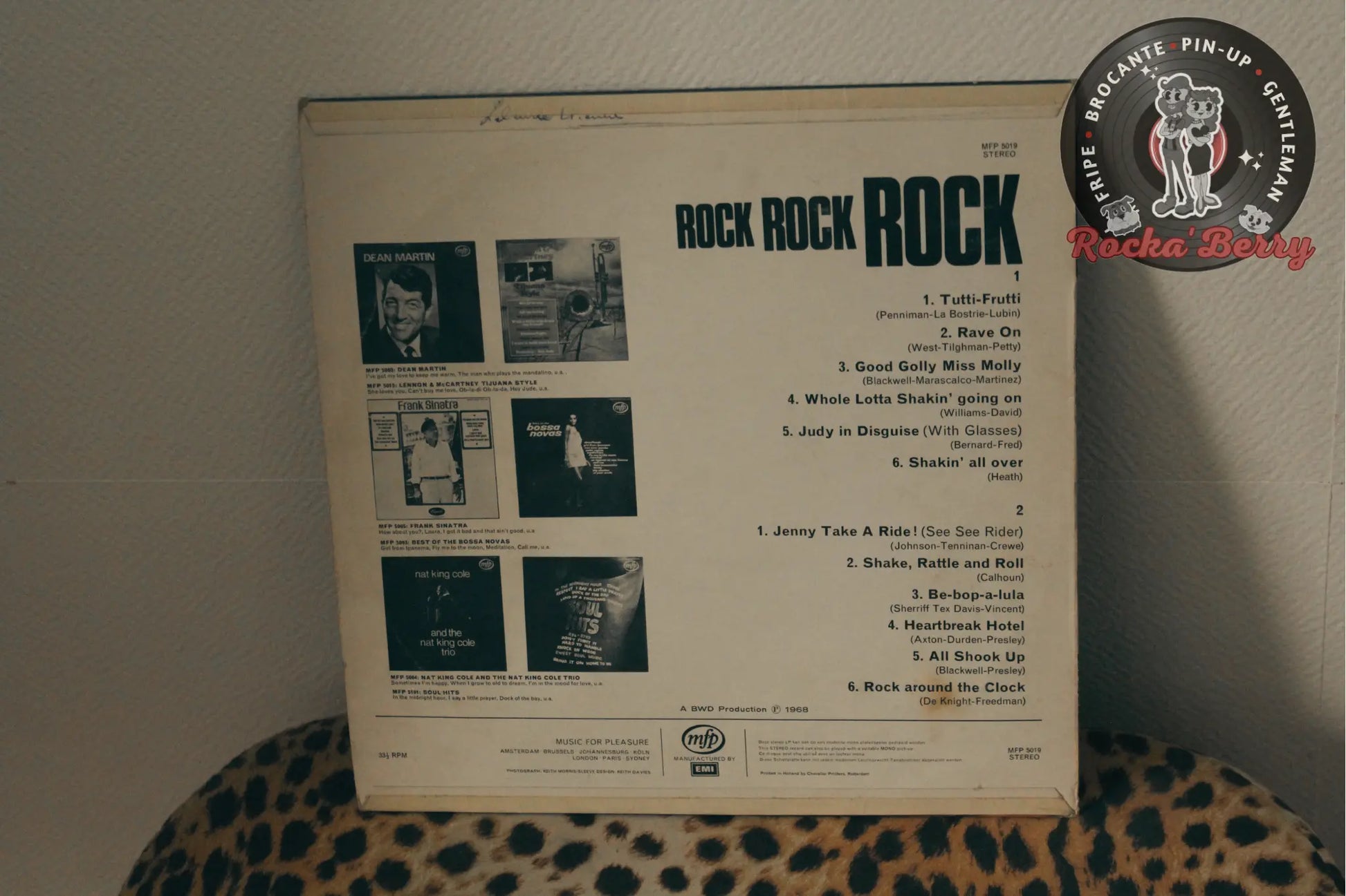 Divers Artistes , "Rock Rock Rock" - ( Suède 1968 ) Vinyle 33T Rocka'Berry