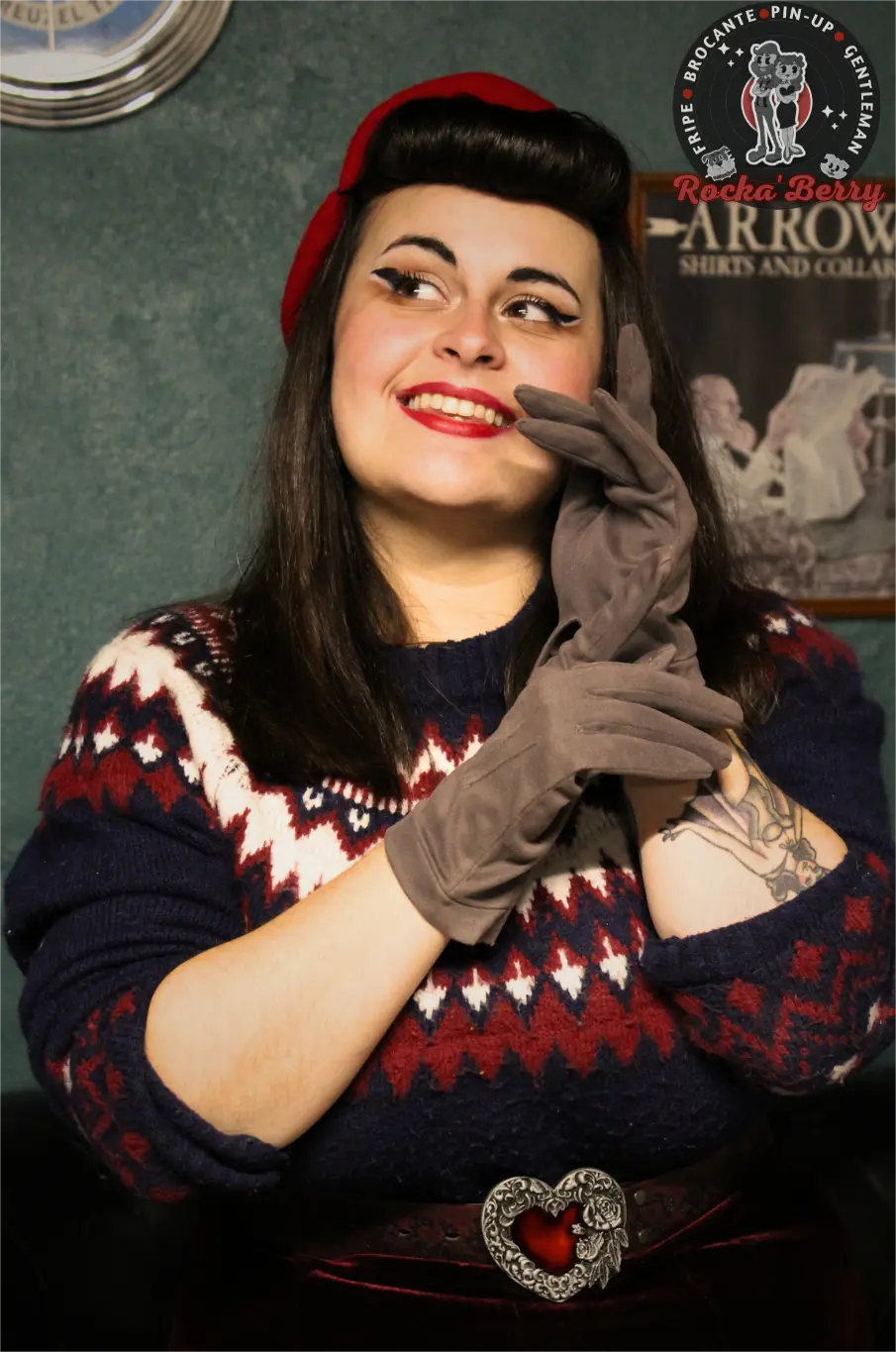Gants Vintage : Gris Souris - Rocka'Berry