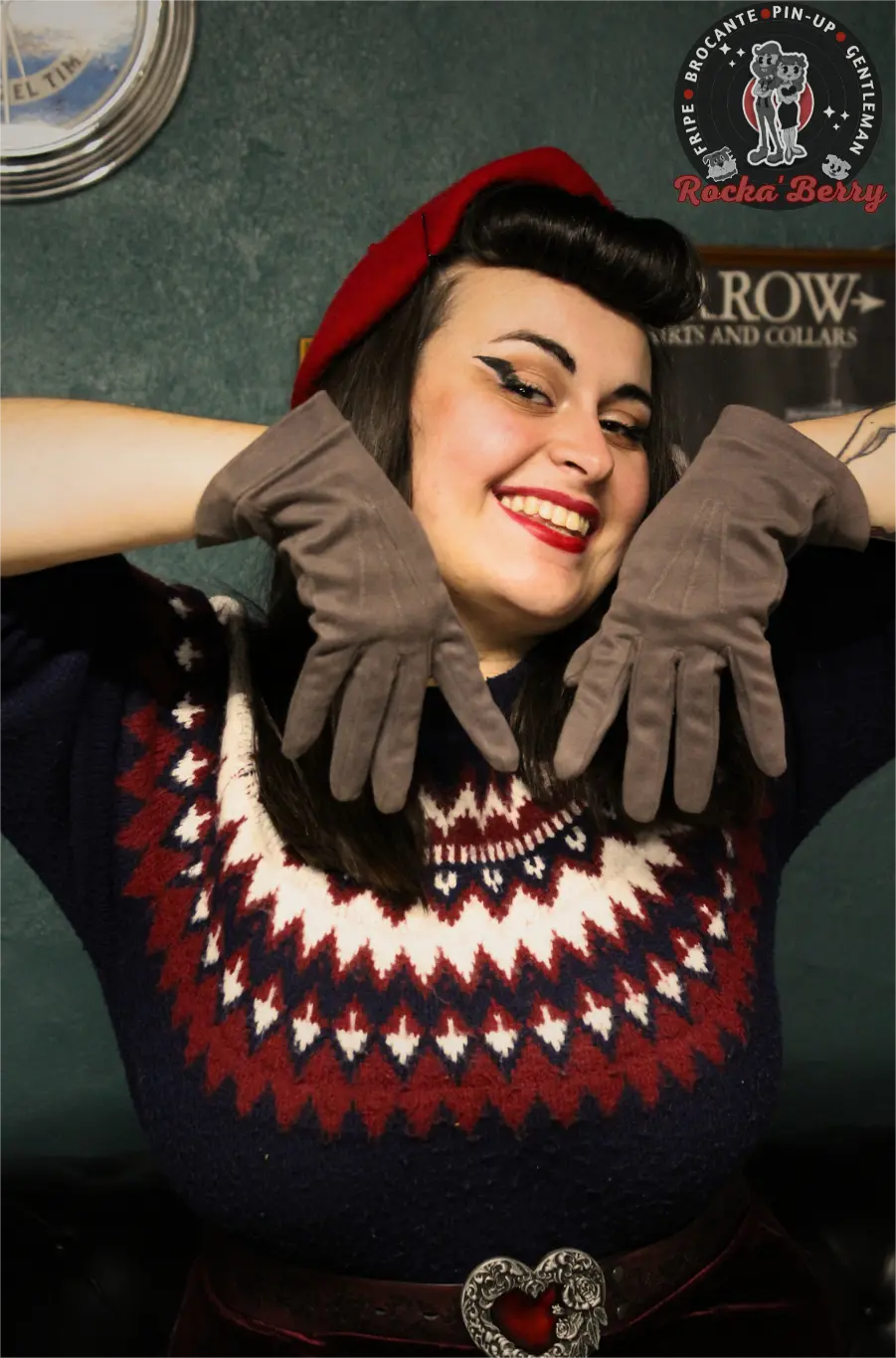 Gants Vintage : Gris Souris - Rocka'Berry