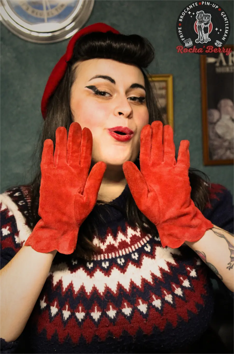 Gants Vintage : Tex Avery Red - Rocka'Berry