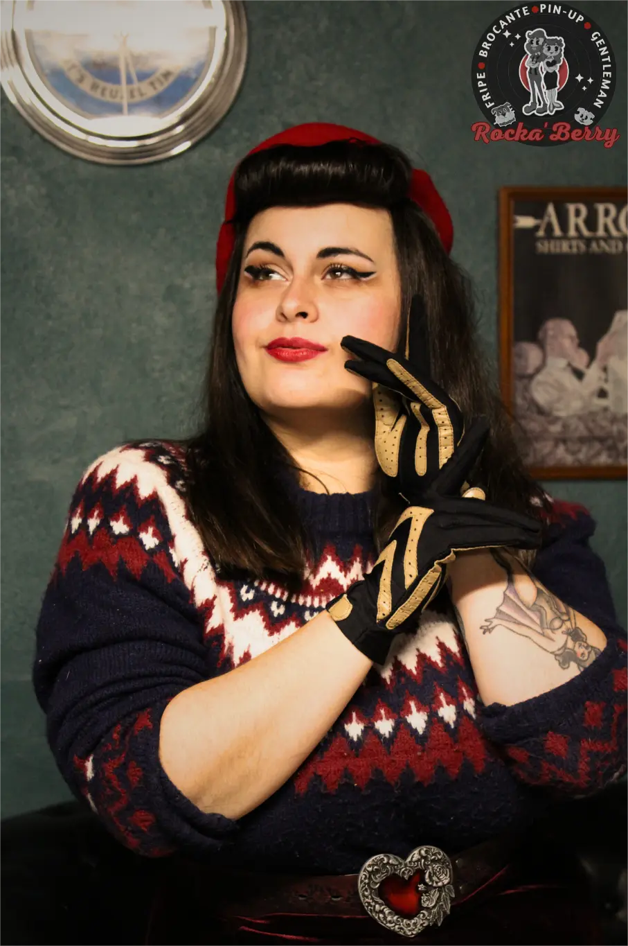 Gants Vintage : Western - Rocka'Berry