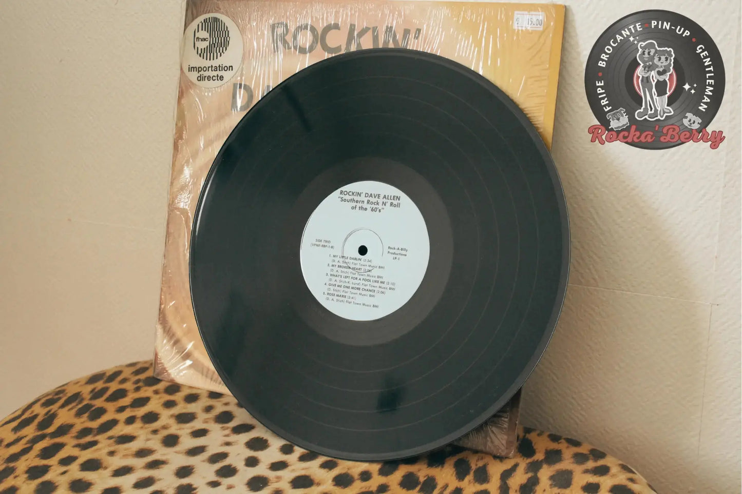 Rockin' Dave Allen, "Southern Rock 'N Roll of the '60s" ( USA 1979 ) Vinyle 33T Rocka'Berry